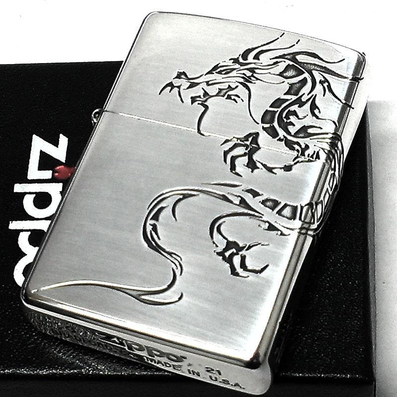 ZIPPO（ジッポー） ライター ドラゴンタトゥー ジッポ 龍 シルバー