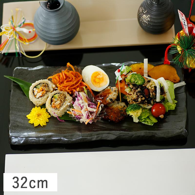 備前焼反り長角大皿・ゴマ緋襷ボタモチ【12】 Yahoo!オークション