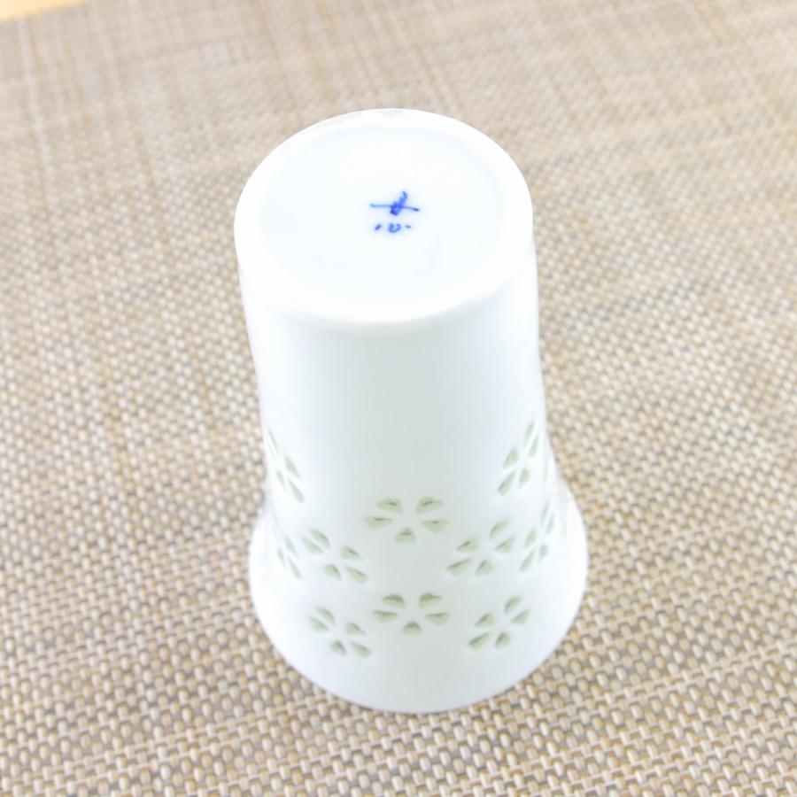 酒器 有田焼 波佐見焼 丹心窯 水晶花詰ビアカップ タンブラー 桜 花柄