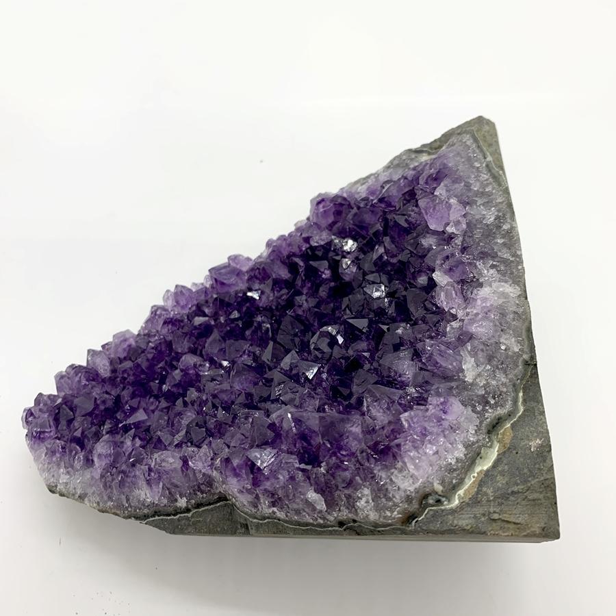 ブラジル産 アメジスト クラスター ドーム 天然石 原石 1点物 台座付き