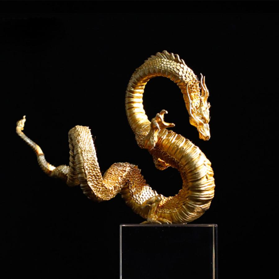 龍神 神龍 銅 金 ブロンズ 台座 風水 置物 玉 開運 恋愛 幸運 愛 お金