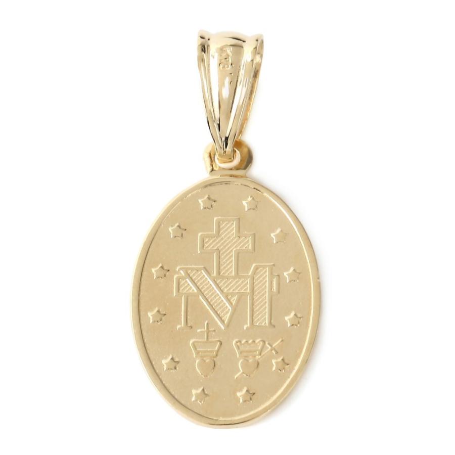 K18 18金 マリア ゴールド メダイ ペンダントトップ(S) メンズ