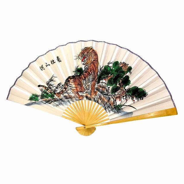 扇子 大きい 虎 飾り扇子 ビッグ扇子 ジャンボ扇子 約50cm 幅85cm