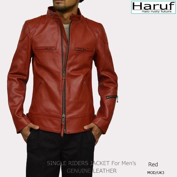 Haruf（ハルフ） 革ジャン ライダースジャケット レザージャケット
