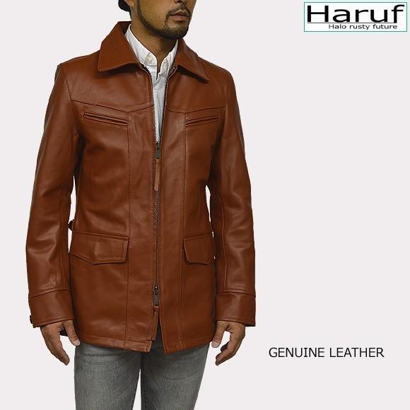 Haruf（ハルフ） レザージャケット レザーコート メンズ 本革