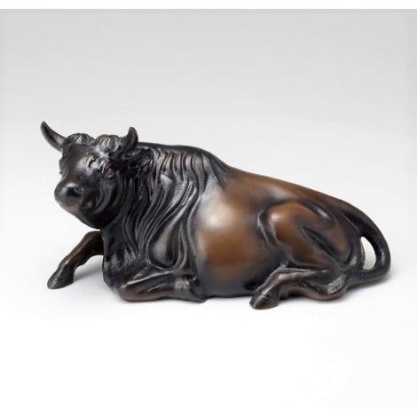 牛の置物 座牛 11号 高岡銅器の置物／送料無料 : 檜屋美術館 - 通販