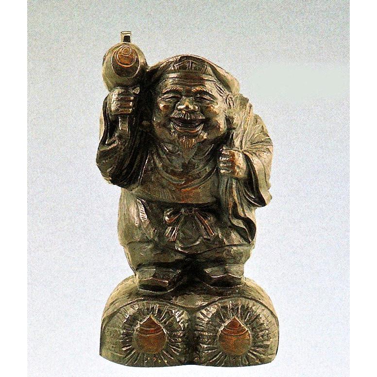 作家 般若純一郎 銅製 布袋様 高岡銅器 商売繁盛 開運 置物 師 米治一