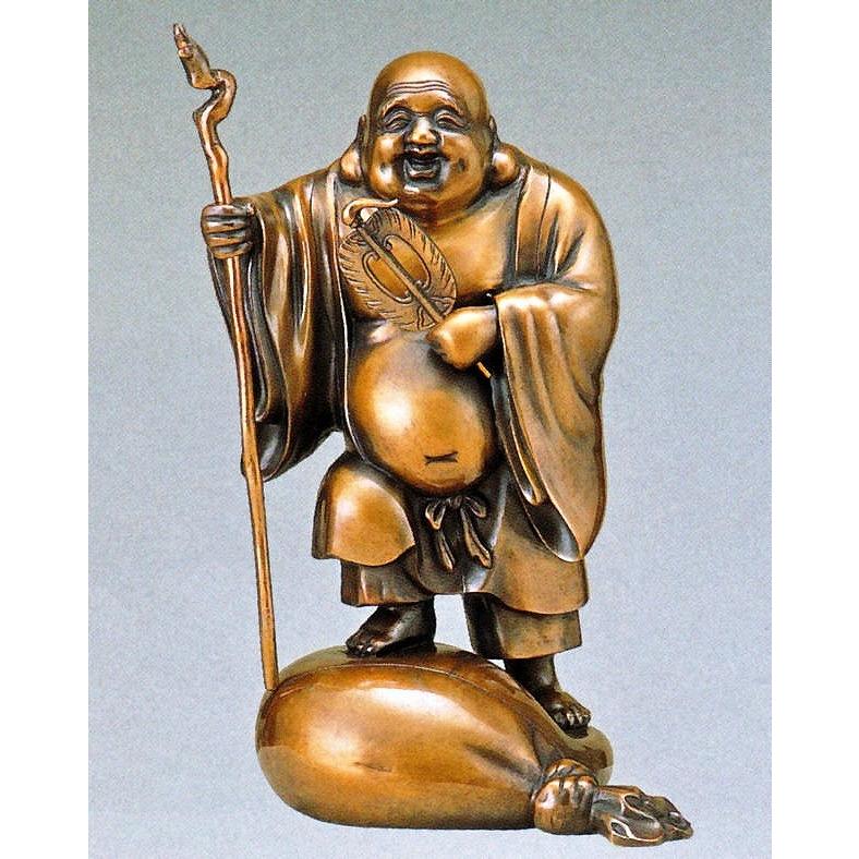 布袋様の置物 袋上布袋13号 高岡銅器通販／送料無料 : 檜屋美術館