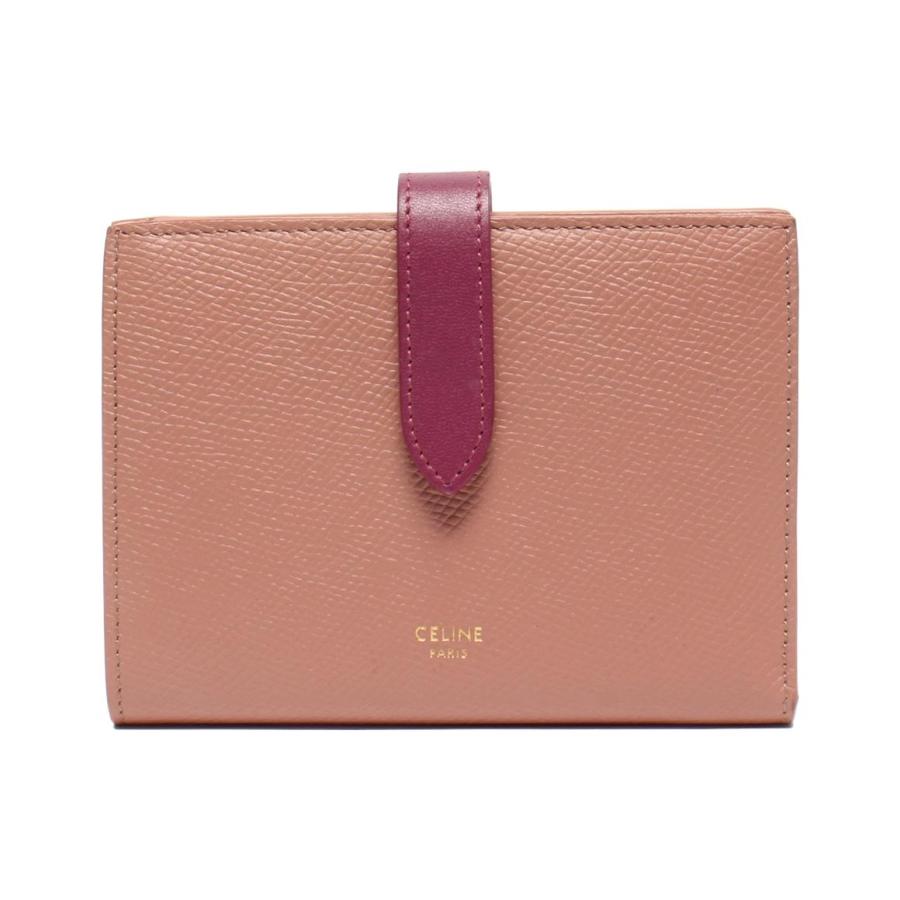 セリーヌ 二つ折り財布 ミディアムストラップウォレット レディース