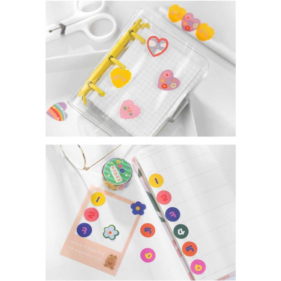 送料無料 一枚ずつはがせる マスキングテープ 数字 可愛い チェリー お