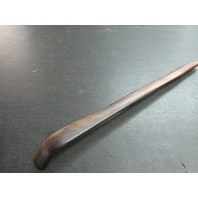 黒柿拭き漆手元三角茶杓 木製 茶さじ 茶道 茶杓 茶道具 銘木 木の茶杓