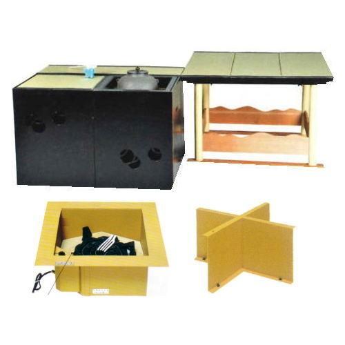 茶道具 立礼棚＆電熱式電熱器 炉点前壺々透立礼＆電熱式 電熱器セット