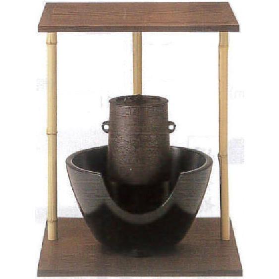 茶道具 お棚 五行棚 玄々斎好写し 焼杉製 小林幸斎作 茶道 : 茶道具