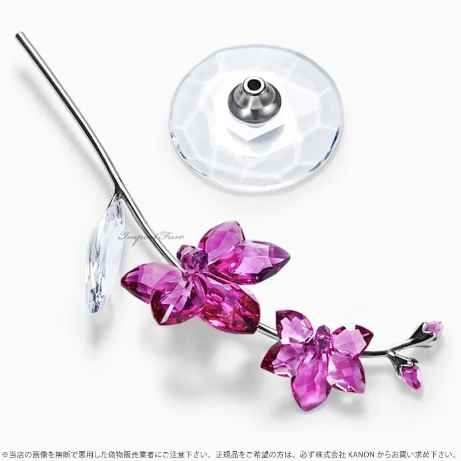 SWAROVSKI（スワロフスキー） 蘭 オーキッド ピンク 花 L ラージ 置物