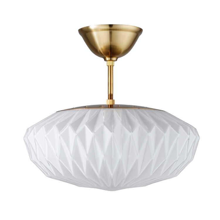 フロストガラス6灯シーリングライト照明 昭和レトロ ガラス