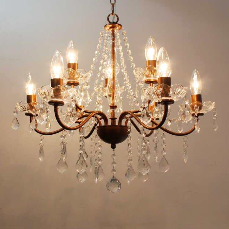 アンティーク 西洋シャンデリア 直径55×高さ60 ヴィンテージ 艶消し