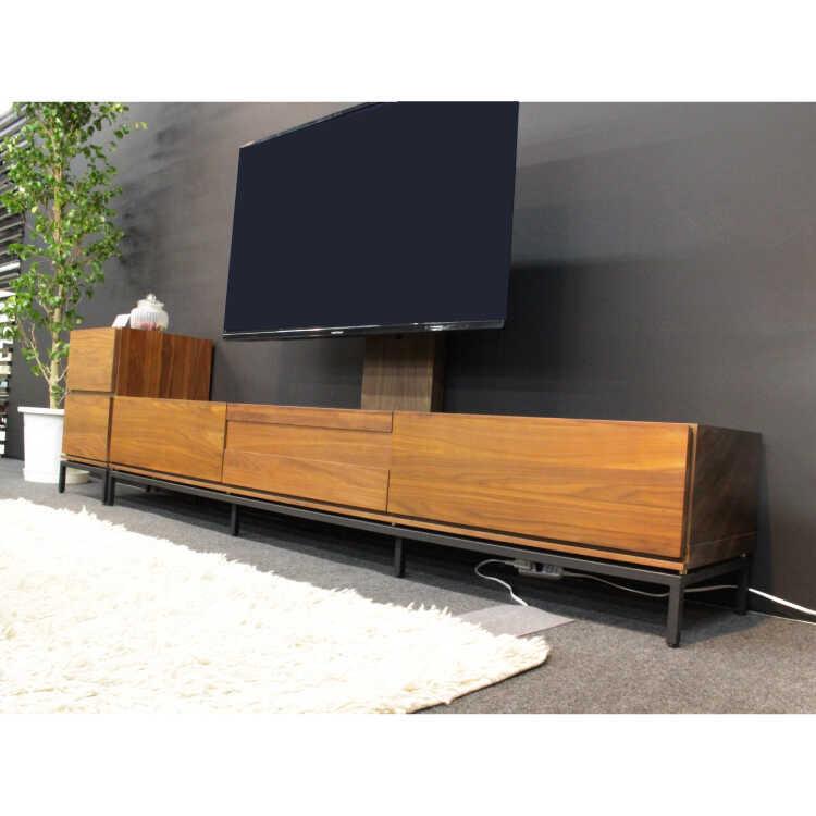 テレビ台 テレビボード 210 完成品 大きい お洒落 木製 ウォールナット
