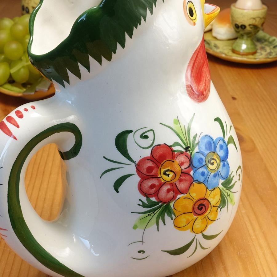 ポルトガルにて購入 水差し ピッチャー 陶器 ポルトガル製 陶器製