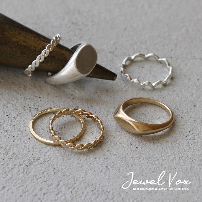 Jewel VOX 指輪 リング レディース 5点 5個 セット リングセット
