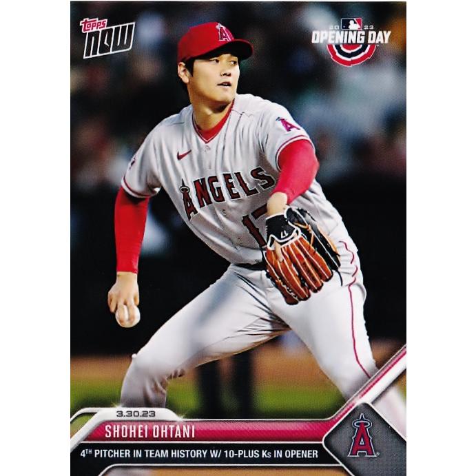 11【大谷翔平/エンゼルス】2023 MLB TOPPS NOW [2023.3.30]チーム史上4
