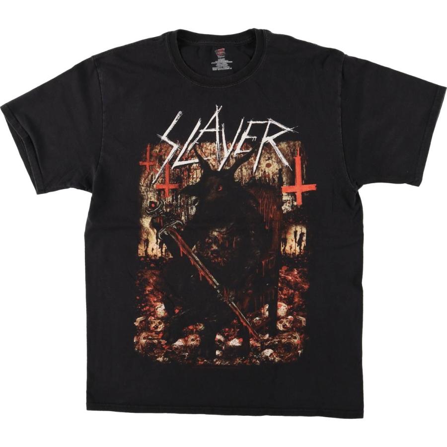 Hanes（ヘインズ） 古着 Hanes SLAYER スレイヤー バンドTシャツ バンT