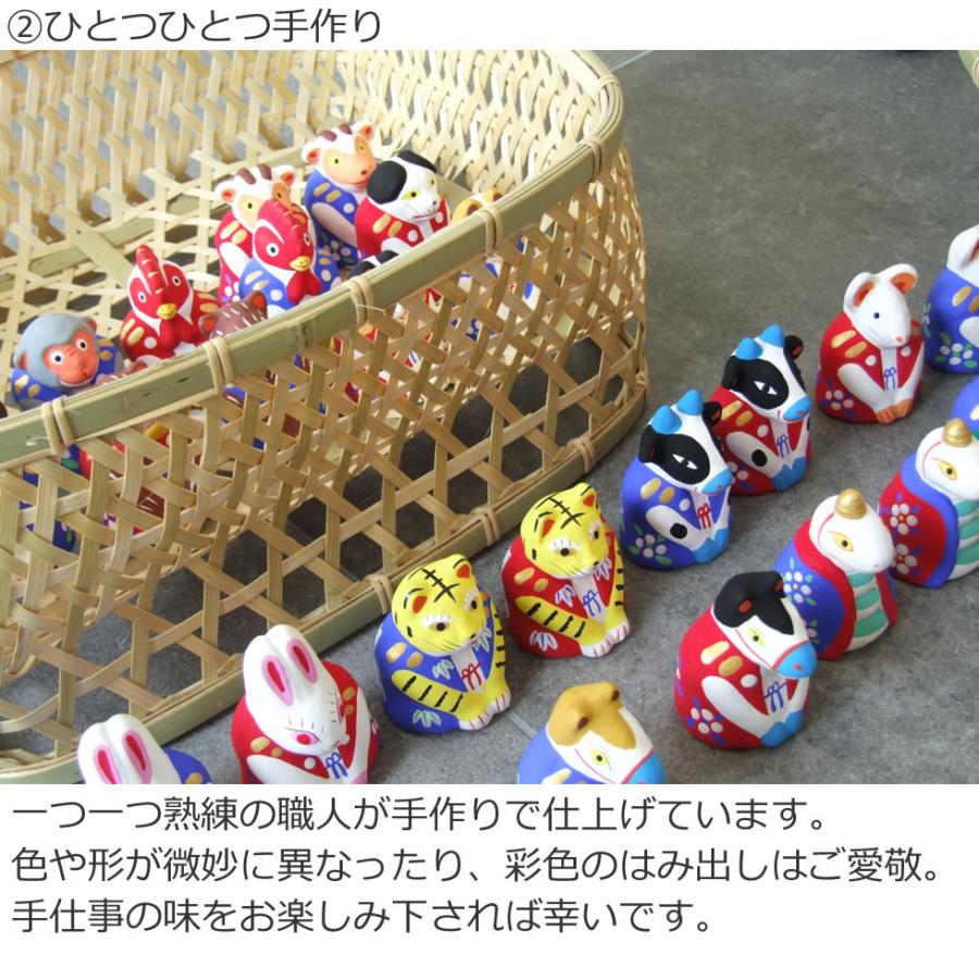 郷土玩具 民藝 福島県 工房千想 来らんしょ申 赤 干支 猿 置物 人形