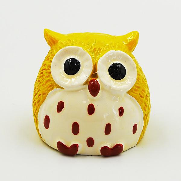 風水ふくろう置物 縁起物 フクロウ 梟 不苦労 色風水 招福 幸福