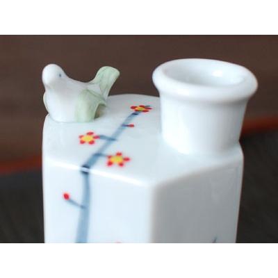 染錦梅絵 徳利 / 食器 酒器 うぐいす徳利 美濃焼 岐阜県 : おもてなし