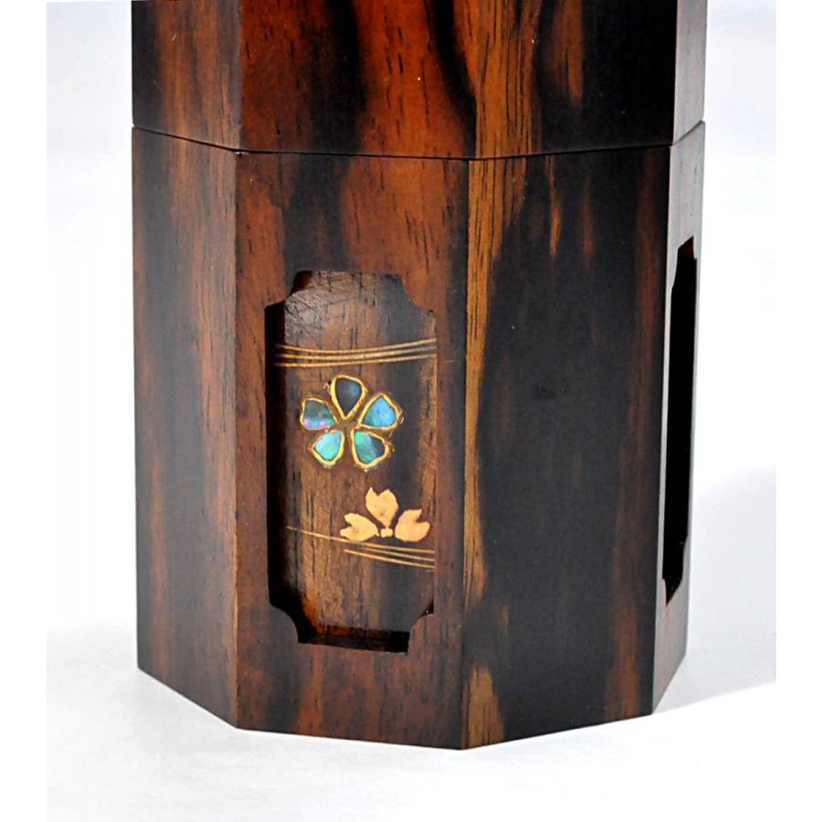 黒柿八角茶器 春秋 中村孝也作 : 山中塗 嘉匠菴 大尾嘉漆器 - 通販