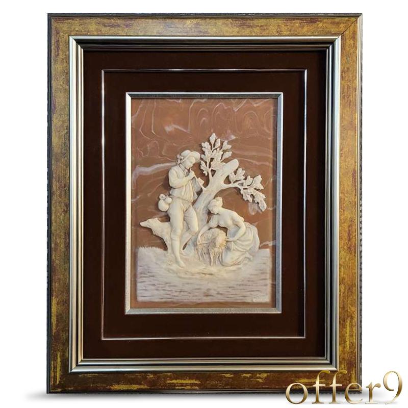 1点もの】アンティーク インコレイストーン カメオアート インテリア