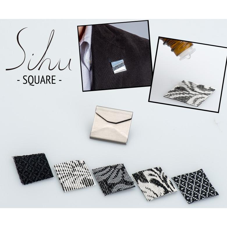 アロマブローチ 香水 バッチ ピンズ ラペルピン 胸元 SQUARE スクエア