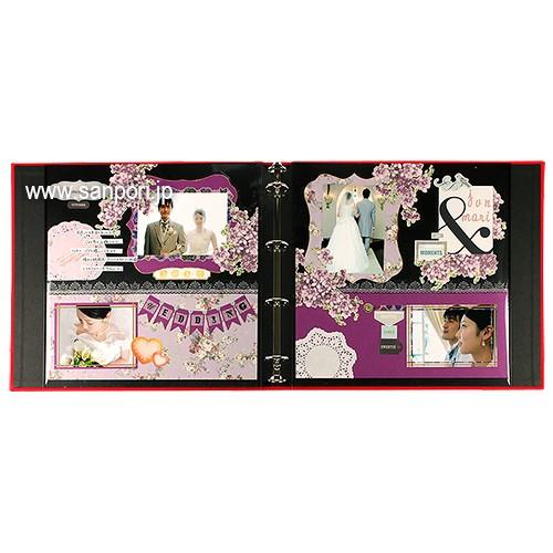 PD フォトアルバム リング Lサイズ 専用リフィル 粘着タイプ 5枚入