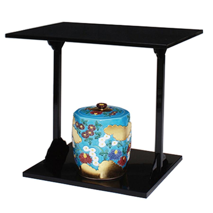 茶道具】 溜 四方棚 爪紅 而妙斎好写 戸塚富悦作 棚-49 : 創業大正七年