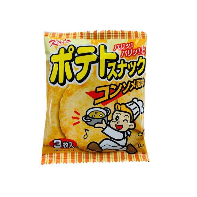ポテトスナック コンソメ風味 3枚 20袋入 駄菓子スナック かとう製菓