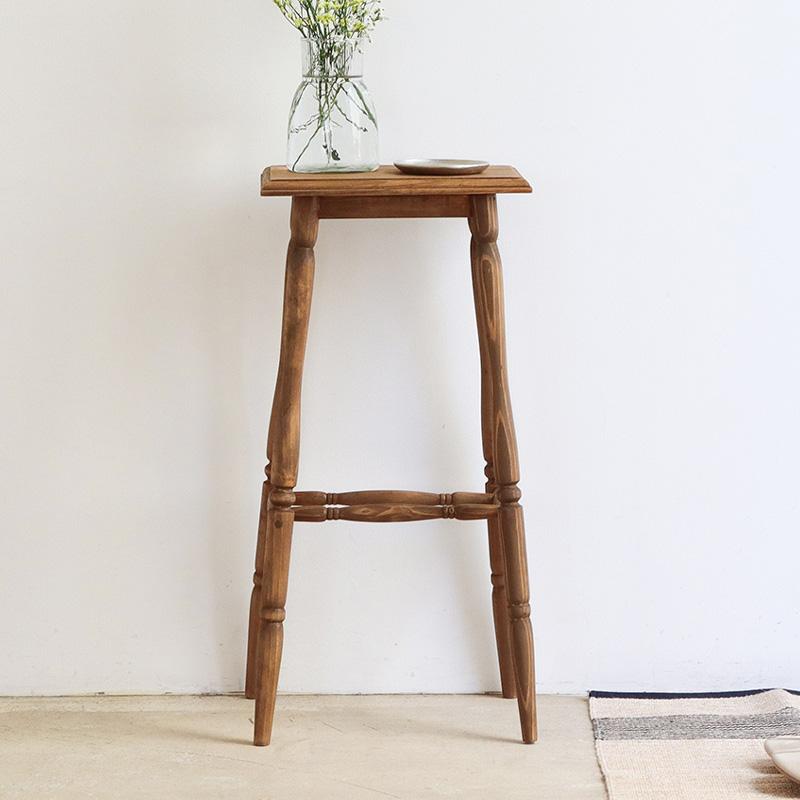 花瓶台 フラワースタンド 花台 木製 室内 アンティーク ハンドメイド