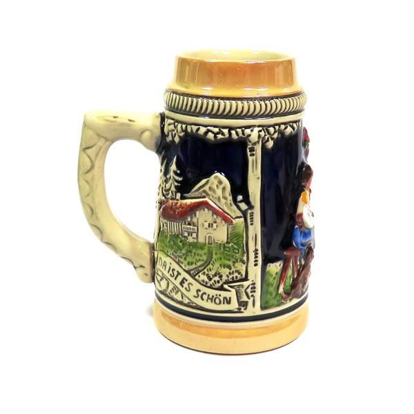 ドイツ Z&B ビアジョッキ125ml 手作り陶器 高原風景 AUF DER ALM DA