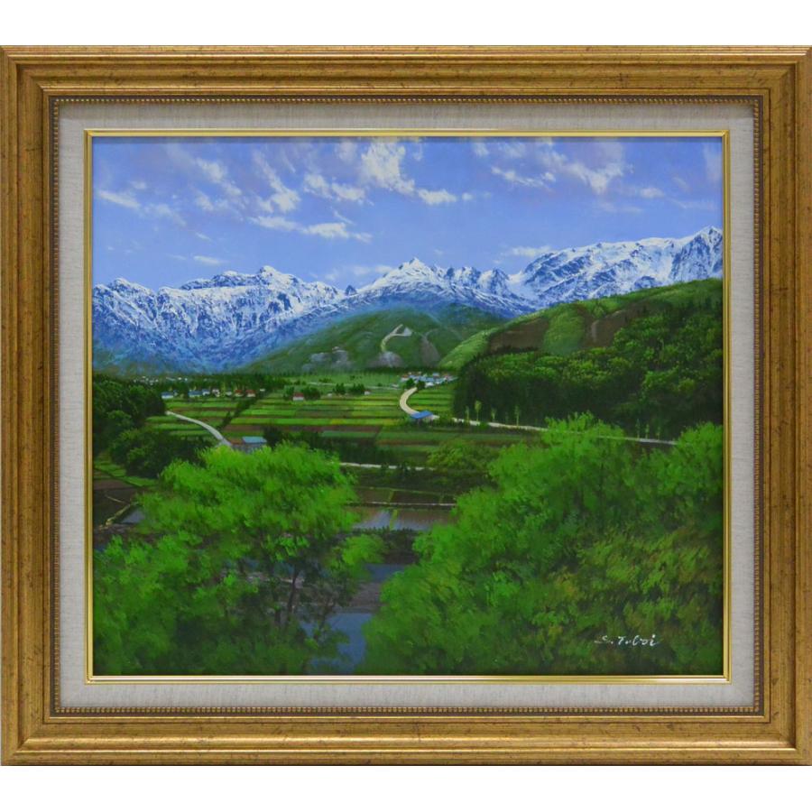 絵画油絵F10 信濃の里 坪井志朗画 : 大瑠堂 - 通販 - Yahoo!ショッピング