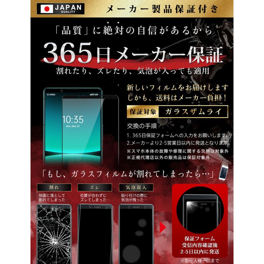 ガラスザムライ Xperia 5 IV ガラスフィルム 全面保護フィルム SO-54C