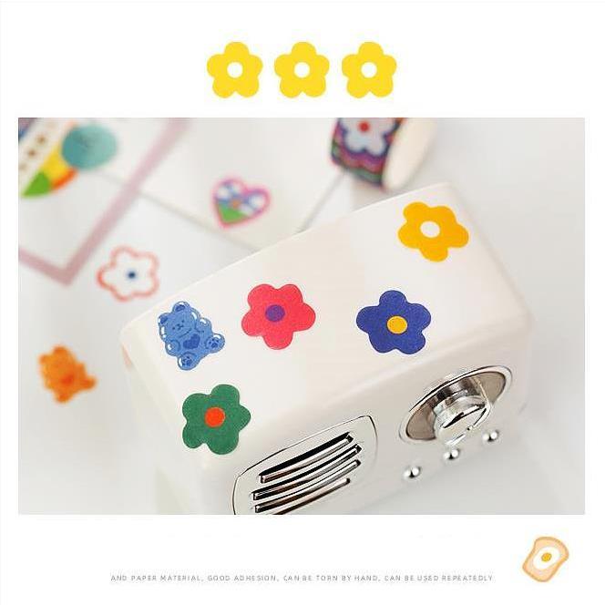 即日出荷/海外マスキングテープ 1枚ずつ剥がせる 透ける 書ける ◇全10