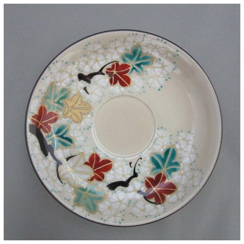 コーヒーカップ 陶器 和風 ソーサー 犬山焼 雲錦 : 尾関作十郎陶苑