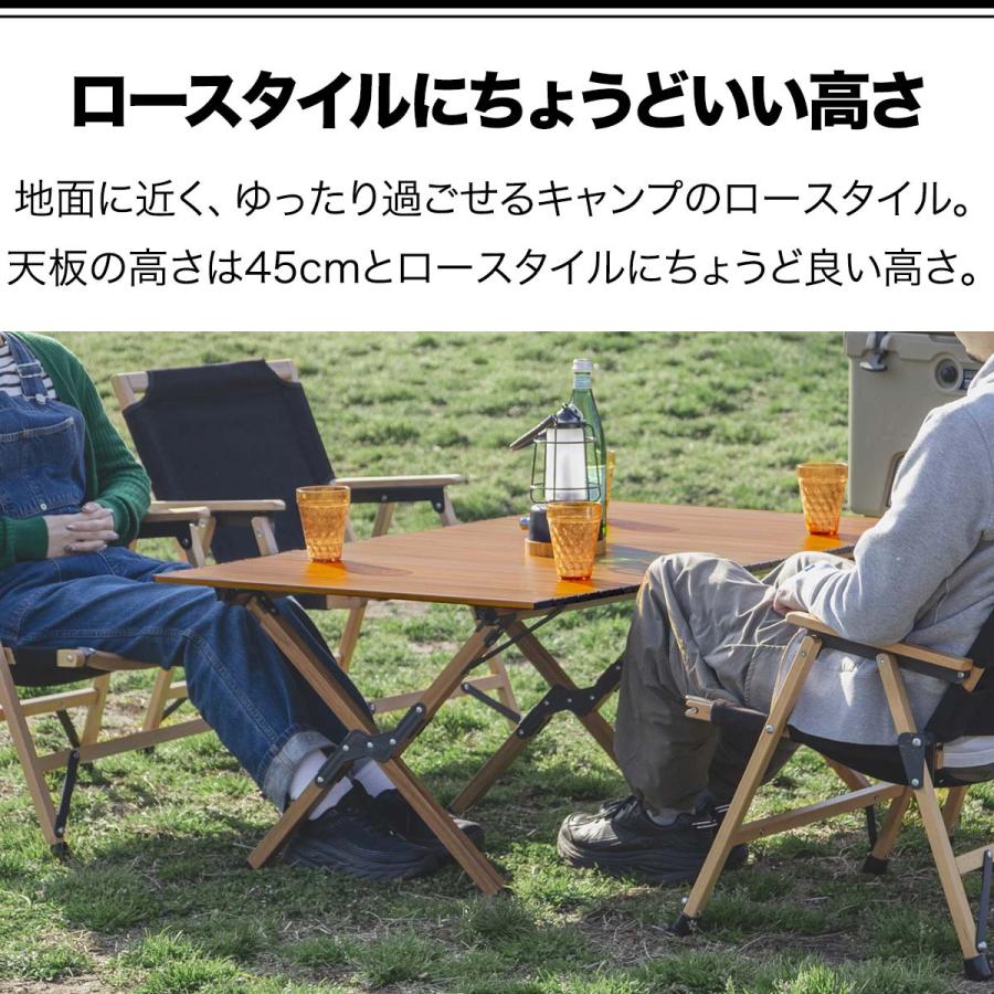 FIELDOOR（フィールドア） 1年保証 アウトドアテーブル 折りたたみ