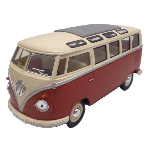 KinSMART ミニカー 1/24 1962 ワーゲン タイプ2 バス 赤 アーリーバス