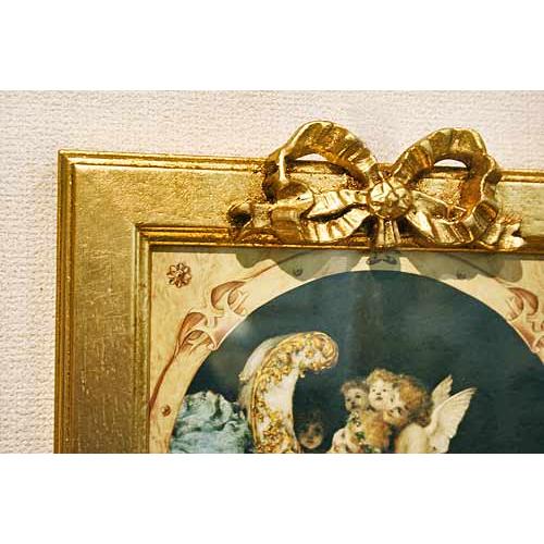 イタリア製 輸入雑貨 額絵 天使 エンジェル アートフレーム 愛の夢
