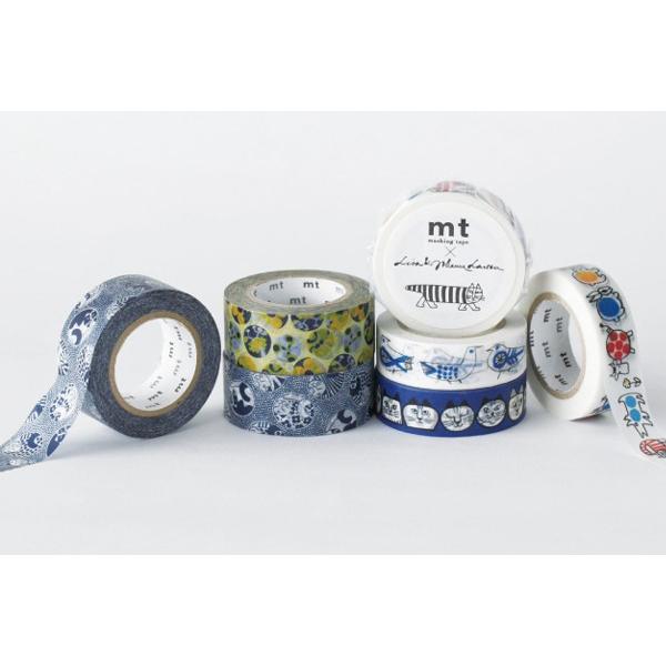 マスキングテープ mt リサラーソン ねこのかお 幅15mm （ カモ井加工紙