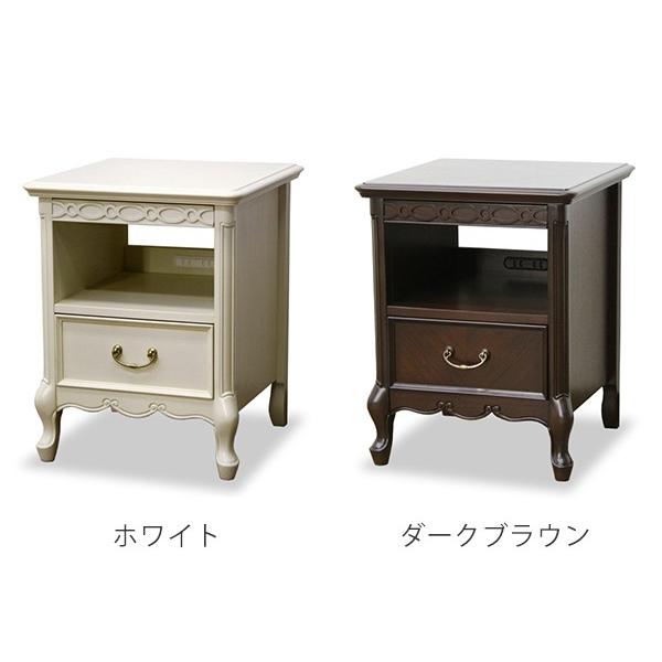 猫脚 チェスト2段 アンティーク ナイトテーブル/サイドテーブル/花台