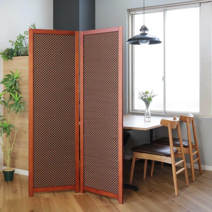 竹皮 簾屏風 2 ついたて 折り畳み 衝立 インテリア パーテーション