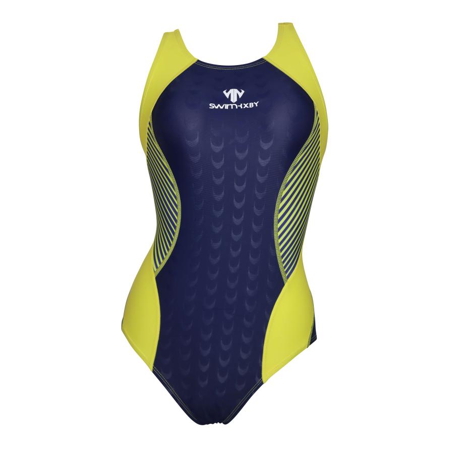 競泳用水着 青/黄 Mizuno マイティライン 競泳水着 紫 青 黄色 Mizuno