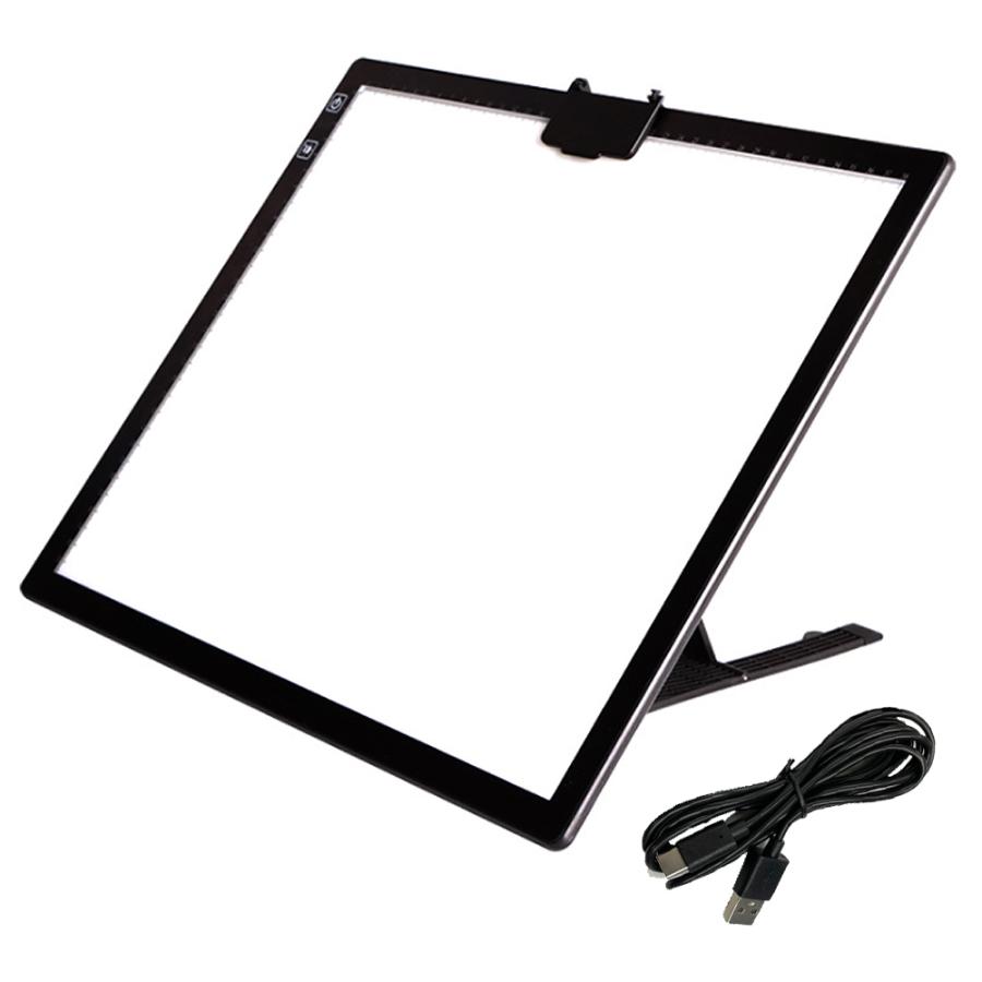 A3トレース台 ライトボックス Type-C給電式 スタンド付き 角度6段調整