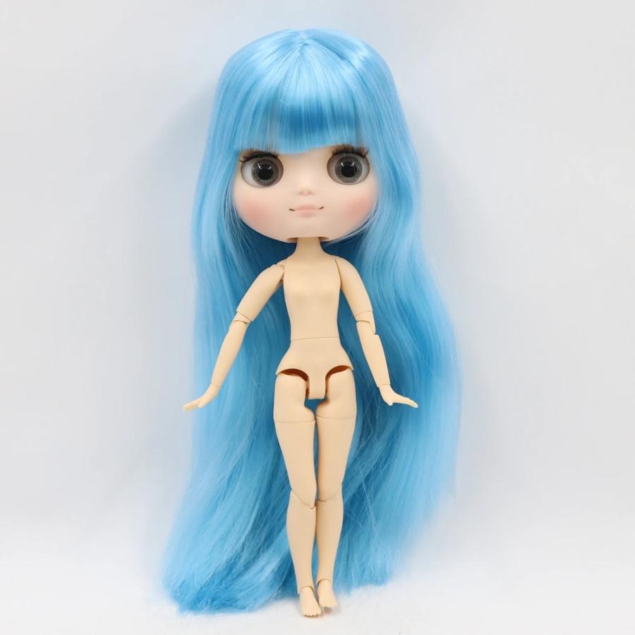 カスタムアイシードール 青髪の女の子 くびかしげ アウトフィット付き