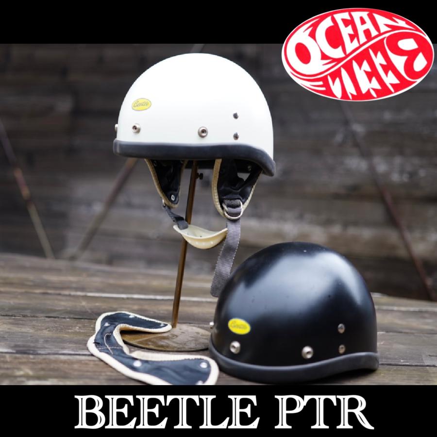OCEANBEETLE オーシャンビートル ヘルメット PTR ブラック BEETLE 半